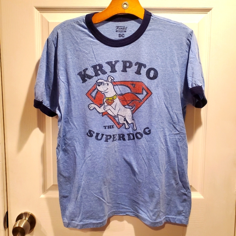 Men's Funko Size Medium Blue Short Sleeve Kryoto The Super Dog